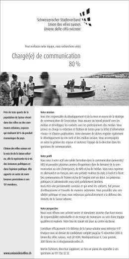 Charg&eacute;(e) de communication 80 %