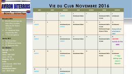 programme du mois - Aviron Club Biterrois