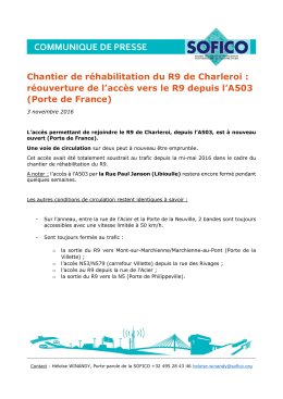 communique de presse