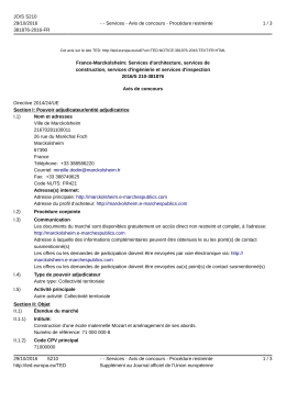 France-Marckolsheim: Services d`architecture