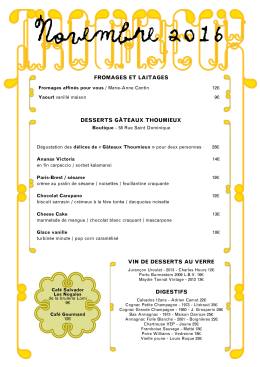 Voir les gourmandises