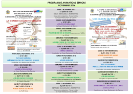 programme animations seniors novembre 2016