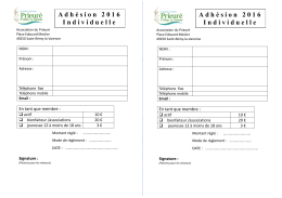 bulletin d`adhésion - Association du Prieuré