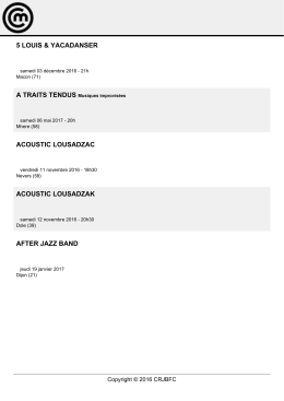 Liste en pdf