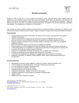 Directeur prévention