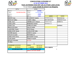 convocation du 29 octobre 2016