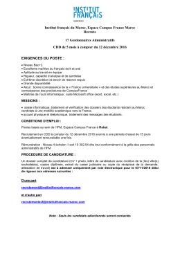 17 gestionnaires administratifs auprès de l