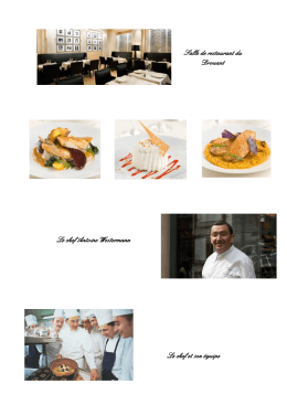Salle de restaurant du Drouant Le chef Antoine Westermann Le chef