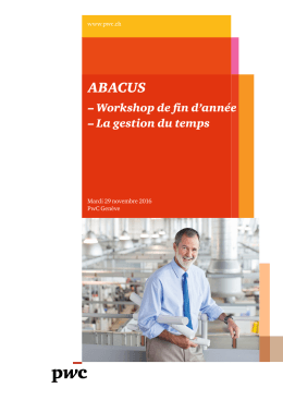 ABACUS &ndash; Workshop de fin d`ann&eacute;e