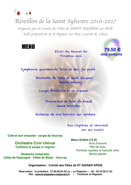 St Sylvestre 2016-2017 En savoir +