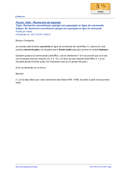 Forum: Aide - Recherche de logiciels