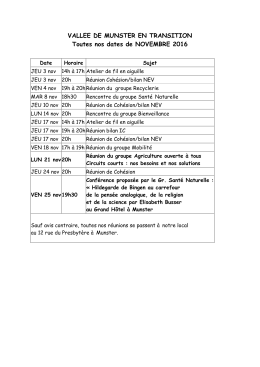 agenda-novembre-2016 - Vallée de Munster en Transition