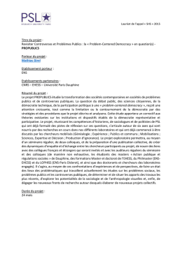Titre du projet