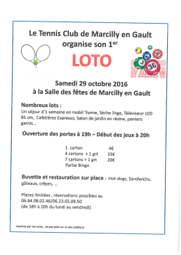 loto - Marcilly en Gault