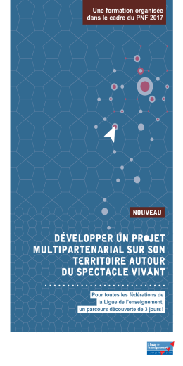 D&eacute;veloppEr un prOjet mUltipartenarial sur son tErritoire autoUr du