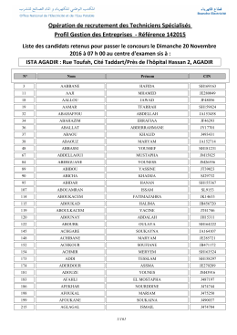 2016 - Etat des TS Gestion des Entreprises R&eacute;f 142015