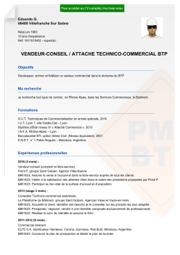 vendeur-conseil / attache technico