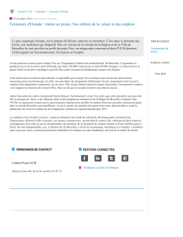 Fermeture d`Oc&eacute;ade : m&ecirc;me en projet, Neo d&eacute;truit de