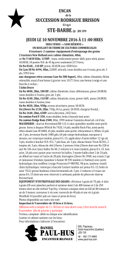 succession rodrigue brisson - Encans Daniel Paul-Hus