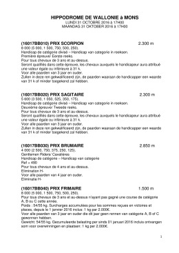 HIPPODROME DE WALLONIE à MONS