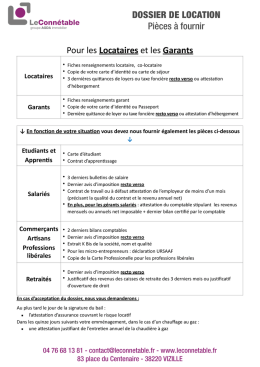 Télécharger votre dossier locataire
