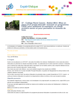 37 - Collège René Cassin - Ballan-Miré