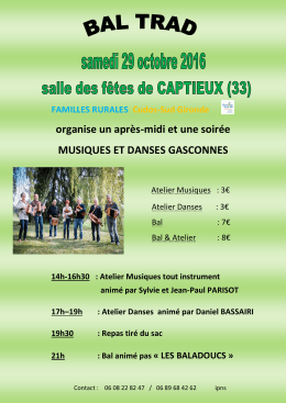 Danses Trad, Captieux, 29/10/2016