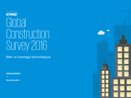 Global Construction Survey 2016 : B&acirc;tir un avantage