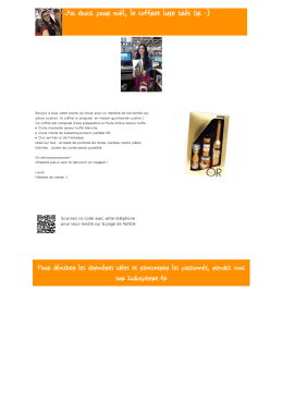 J`ai choisi pour no&euml;l, le coffret luxe tr&egrave;s Or