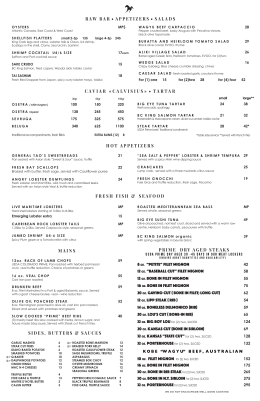 Menu souper - Queue de Cheval