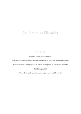 Les Jardins de l`Espadon