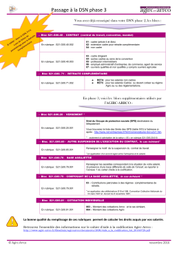FAQ AA Passage de la phase 2 à la phase 3 - Agirc