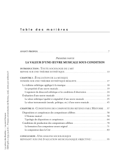 Table des mati&egrave;res - Presses Universitaires de Rennes
