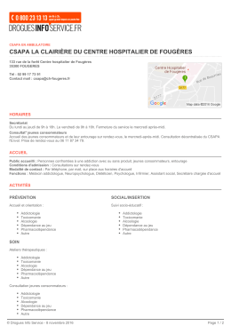 csapa la clairi&egrave;re du centre hospitalier de foug&egrave;res