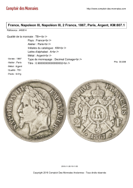 France, Napoleon III, Napoléon III, 2 Francs, 1867, Paris, Argent, KM