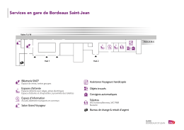 Services en gare de Bordeaux Saint-Jean