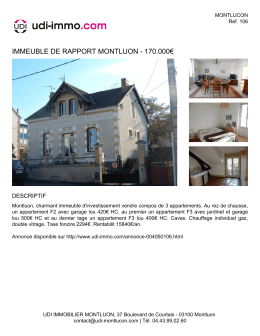 Impression d`une fiche de bien