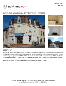 Impression d`une fiche de bien