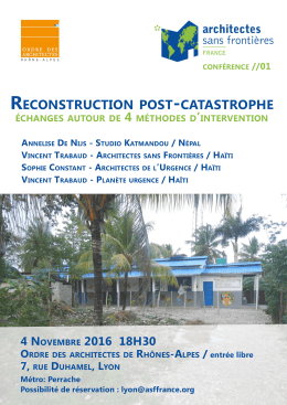 reconstruction post -catastrophe