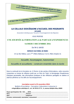 Téléchargez le bulletin d`inscription