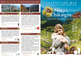 Quand la « Fête de la Châtaigne » du Haut-Pays - Cagnes-sur-Mer