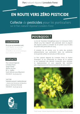 en route vers zéro pesticide