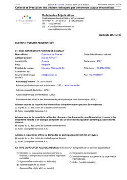 Collecte et évacuation des déchets ménagers par conteneurs à