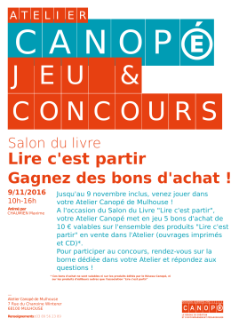 Lire c`est partir Gagnez des bons d`achat