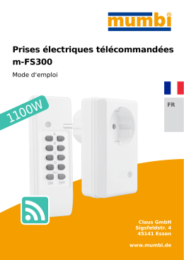 Prises électriques télécommandées m-FS300