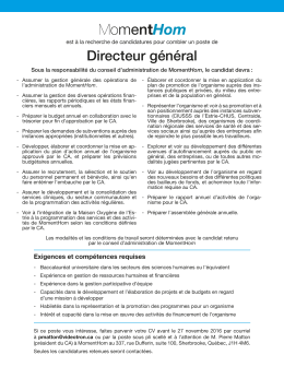 Directeur général