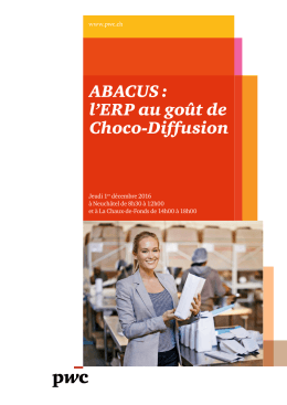 ABACUS : l`ERP au go&ucirc;t de Choco-Diffusion