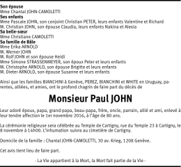 Monsieur Paul JOHN