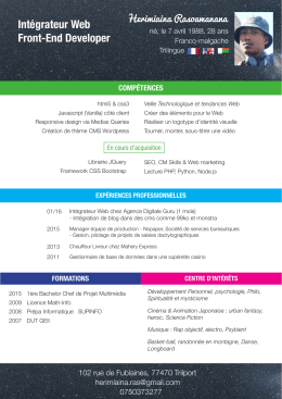 T&eacute;l&eacute;charger mon CV