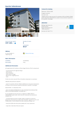 Rent Flat Prilly: Quartier Vallombreuse